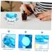 Healeved 1pc Nail Art Crystal Cup Bowl Nail Dappen Dish Stirring Cup Container with Lid DIY Tools Acrylic Nail Tools Mixing Cups Crystal Art Glass Liquid Nail Polish 7.5x6cm Blue - Buy Online on GoSupps.com