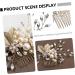 Ipetboom Beaded Hair Comb Crystal Headpiece Flower Girl Hair Clip Jewelry Comb Bride Pearl Hair Comb Bride Hairpin Hair Accessory Hair Pin Alloy Women's Man-made Pearl Accessories - Buy Online on GoSupps.com