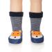 Eocom Baby Boy Girls Toddlers Animal Moccasins Non-Skid Indoor Slipper Winter Warm Shoes Socks 18-24 Months Squirrel