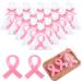 Demissle 30 Set Pink Ribbon Shaped Soaps Breast Cancer Awareness Soaps Gift Bulk Breast Cancer Awareness Month Accessories Survivors Support Party Gifts for Women Men