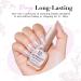 AZUREBEAUTY Vegan Shine White Nail Polish | Glitter Pearl Quick Dry Nail Enamel for DIY Manicure & Pedicure - Buy Online on GoSupps.com