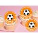 20 x Personalised Football party cupcake toppers wafer/icing uncut - (icing paper red) Red icing paper - Buy Online on GoSupps.com