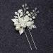 JUSTUSNX Silver Bride Wedding Headpiece Pearl Hair Pins Accessories Bridal Crystal Flower Hair Pieces for Women and Girls - Buy Online on GoSupps.com