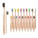 Apical Life Bamboo Toothbrush for Adult and Kids Biodegradable Eco-Friendly Natural Organic Bamboo Charcoal Toothbrushes BPA Free Medium Soft Bristles family 20 Count