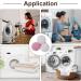 uxcell 4pcs Reusable Laundry Dryer Balls - Vinyl Drying Balls to Reduce Wrinkles Static & Drying Time - Eco-Friendly Fabric Softener - White & Pink - Buy Online on GoSupps.com