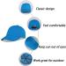 LANGZHEN 100% Cotton Kids Plain Baseball Cap Hat - Adjustable Sun Hat for Girls Boys 1-2 Years, Black+Blue - Buy Online on GoSupps.com