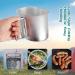 Military Canteen Cookware Set - 1 QT Aluminum Canteen, 0.5 QT Water Bottle, Cup, Canvas Cover Bag - Outdoor Camping & Hiking Gear - Buy Online on GoSupps.com