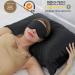 100% Pure 6A Mulberry Silk Eye Mask | Handmade 22 Momme Black Sleep Mask | Soft Luxurious Silk Blindfold for Better Sleep - Buy Online on GoSupps.com