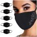 Lulupi face mask Christmas mask 3D Christmas washable mask cotton fabric mouth and nose protection nose clips breathable fabric mask everyday mask Christmas motif multifunctional scarf neckerchief