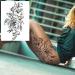 COKTAK 6-Piece 3D Realistic Large Black Rose Flower Temporary Tattoos for Women - Waterproof Body Art Stickers - Buy Online on GoSupps.com