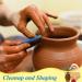 Clay Cleanup & Shaping Tools Sponges for Pottery Artists - Blue Yellow White (12 Pcs) - Buy Online on GoSupps.com