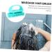 Seaesfoufu 2-in-1 Silicone Shampoo Brush for Women | Scalp Massager & Hair Cleaning Tool | Blue 10.5x7x5.5cm - Ideal for Healthy Hair & Relaxing Scalp Care - Buy Online on GoSupps.com