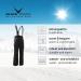 Buy Black Crevice Men's Ski Pants | Water & Windproof | Breathable High-Quality Active Snow Pants in Dark Blue | 100% Polyester Ski Gear - Buy Online on GoSupps.com