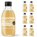 Fighter Shots Ginger Dosing Bottles (6x250ml/24+ Shots) | Award Winning Fresh & Fiery Ginger Shots | 27g of Cold Pressed Fresh Ginger Root for Immune Support | Boosts Energy | 100% Natural/No Nasties