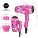 Deogra Kids Travel Hair Dryer - Portable Mini Dual Voltage Blow Dryer with Diffuser and Concentrator Pink - Buy Online on GoSupps.com