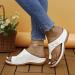 Women's Bunion Correction Leather Open Toe Sandals - Comfortable Orthopedic Platform Flip Flops with Toe Separator - Size 6.5 White - Buy Online on GoSupps.com