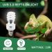 Buy Lucky Herp UVB Lamp 13W E27 - Ideal for Reptiles & Turtles | Best UVB 150 Terrarium Lighting - Buy Online on GoSupps.com