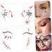 ABOOFAN 2 Sheets halloween decorations sticker face for DIY fake face for halloween Face Decals Halloween Face Decals the face Eye patch plastic - Buy Online on GoSupps.com