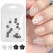 3D Cute Flowe Nail Charms Nail Glitter Charm Rhinestones Ornaments Nail Art Decorations Glitter Accessories for DIY Craft Nail Art Design Manicure Decor