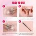 Nail Clean Up Brushes - 2pc Set with Round & Angled Head Pen for Nail Art Design & Polish Mistake Cleaning - Tea Brown - Buy Online on GoSupps.com