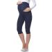 Be Mammy Women's Maternity 3/4 Leggings 03 4XL Navy