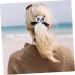 minkissy Giant Panda Head Rope Elastic Hair Band Tie Hair Elastics Black Tiara Scrunchies Hair Rubber Hair Accessories for Women Headband Hair Accessory for Women Miss Cute Ponytail Fabric - Buy Online on GoSupps.com