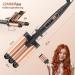 Welle Iron for Hair - Bestope 3-Barrel 22mm Mermaid Curling Iron | Quick Heating Beach Waves for Long & Short Hair | Red Gold - Buy Online on GoSupps.com