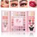 Palette de maquillage 32 fards paupi res mats et blush rouge l vres trois tons surligneur | Kit de beaut pour le visage les yeux les l vres - Buy Online on GoSupps.com