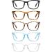 CCVOO 5 Pack Blue Light Blocking Glasses | UV Protection Non-Prescription Eyewear for Men & Women - Buy Online on GoSupps.com