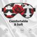 Red Rose Print Double-Sided Eye Mask | Soft Light Blocking for Enhanced Sleep Quality - Shop Internationally - Buy Online on GoSupps.com