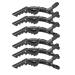 6 Professional Crocodile Hair Clips - Anti-Slip Plastic Duck Teeth Styling Clips for Hairdressing & Salon Use - International Shipping - Buy Online on GoSupps.com