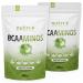 Nutri + BCAA powder green apple 600g - amino acids complex high -dose - BCAAS instant powder vegan - bcaaminos supplement - green Apple flavor - amino acid preparation number of parts: 2