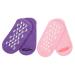 FRCOLOR 2 Pairs Gel Socks Ladies Socks Silicone Gel Foot Moisturizing Socks Dry Feet Socks Foot Softening Gel Lined Socks Foot Masks Foot Caring Socks Household Gel Socks Miss Cotton Yarn