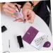 Mikinona 2pcs Nail Art Card Holder Stamping Nail Forms Sticker Organizer Rectangular Nail Art Plate Nail Stencil Bag Nail Art Stand Nail Steel Plate Package Nail Decals Purple Christmas Purple 14.5X9.5X1.8CM - Buy Online on GoSupps.com