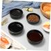 OUNONA 18 Pcs Japanese Seasoning Dish Serving Utensils I'm Wow Grilling Accessories Ceramic Dip Bowls Chafing Dishes Black Flatware Seasoning Bowl Dressing Dishes Side Dish re-usable 9X2.5CMx3pcs Blackx3pcs - Buy Online on GoSupps.com