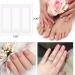 SILPECWEE 4320 Pieces French Tip Nail Guides Stencils - Self-Adhesive Half Moon Manicure Strips for Nail Art - No2 - Buy Online on GoSupps.com