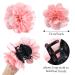 Cinaci 4 Pack Black Plastic Hair Claws with Satin Rose Flower - Hair Accessories for Women and Girls - Buy Online on GoSupps.com