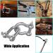 Durable SMTUNG 304 Stainless Steel D Shape Load Shackle for Outdoor Sports - 6mm (8pcs) - Buy Online on GoSupps.com