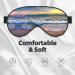 Serene Seaside Sunset Print Sleep Mask - Double-Sided Unisex Eye Mask for Sound Sleep & Skin Care - Buy Online on GoSupps.com