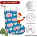 Floral Pattern Velvet Christmas Socks - Cute Pig Design for New Year | One Size International Shipping - Buy Online on GoSupps.com