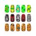 KADS Nail Art Stamping Plates Set Image Template Stencils Pattern with Stamping Plates Holder Case Organizer (ZO018)