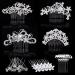 29 Pieces Wedding Hair Comb Hair Pins Set  FULANDL Faux Pearl Crystal Bridal Hair Accessories  Rhinestone Bridal Side Combs U-shaped Flower Hair Clips for Brides Women Girls