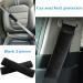 Car Safety Belt Protection - Removable 2-Part Pad for Adults & Children | Neck & Shoulder Comfort (Black) - Buy Online on GoSupps.com