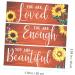 PRETYZOOM 1 Set Floral Wooden Wall-mounted Home Decor Decorative Wall Sign Sunflower Wall Decor Household - Buy Online on GoSupps.com