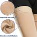 Buy Medical Compression Stockings for Men & Women | 20-30 mmHG Support for Varicose Veins & Edema | Fested Silicone Band | Beige 4X Large - Buy Online on GoSupps.com