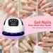 UV Nail Lamp LKE Nail Dryer 220W Professional UV LED Nail Lamp with 4 Timers&Auto Sensor UV Lamp for Gel Nails Detachable Curing Lamp Gel Nail Polish Lamp for Home and Salon Use 20*23-White - Buy Online on GoSupps.com
