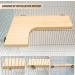 4 Pcs Hamster Wooden Platform L-shaped Large Platform Natural Wooden Parrot Round Standing Board Rat Activity Chinchilla Bird Cage Accessories for Squirrel Gerbil Chinchilla Dwarf Hamster (L) - Buy Online on GoSupps.com