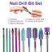 Thlevel 11Pcs Nail Drill Bits Set - Professional 3/32 Inch Rotary Burrs for Acrylic Nails | Diamond Cuticle Remover | Salon Quality Nail Care Supplies - Buy Online on GoSupps.com