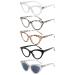 Eyekepper 5 Pack Reading Glasses for Women Cat-eye Style Ladies Readers +1.75 5pcs-mix 1.75 Diopters
