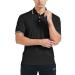 FitsT4 Short Sleeve Polo Shirt Baseball/Softball Umpire Jersey/Referee Uniform - Sized for Chest Protector Black Medium